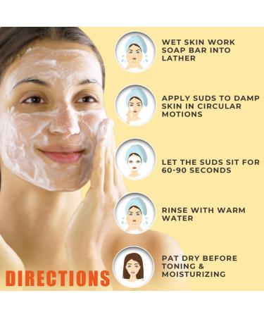 All Natural 10% Sulfur Soap Bar for Acne & Oily Skin - Lemongrass & Tea Tree Facial Cleanser with Vitamin E - Made in USA (4 oz) - Buy Online on GoSupps.com
