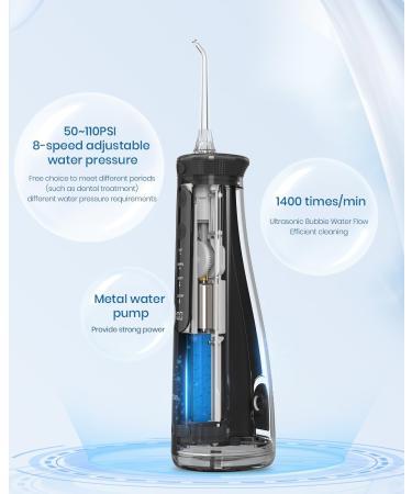 Mornwell Wireless Mouth Shower - 4 Cleaning Modes 4 Nozzles 260ml Water Tank - International Shipping Available - Buy Online on GoSupps.com