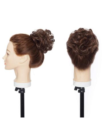 SEGO Dark Brown & Light Brown Hair Extension - Curly Bun Hair Tie for Messy Updos 30g | International Shipping - Buy Online on GoSupps.com