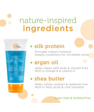 Earth Science Super Concentrated Shampoo with Olive & Avocado - 6 fl oz | Nourishing Hair Care - Buy Online on GoSupps.com