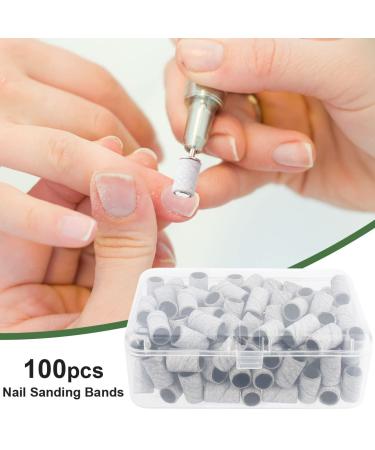 Superfine Grinding Wheel Sand Bands with Storage Box - 100 Pcs for Nail Drill Machine 240 - Buy Online on GoSupps.com