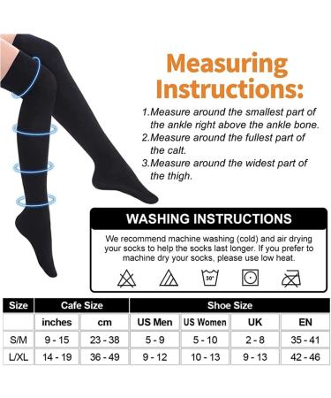 Cheeroyal Knee-High Compression Stockings - 3 Pairs for Women & Men | Copper Compression for Running Cycling & Sports - S-M WQH143-3 - Buy Online on GoSupps.com