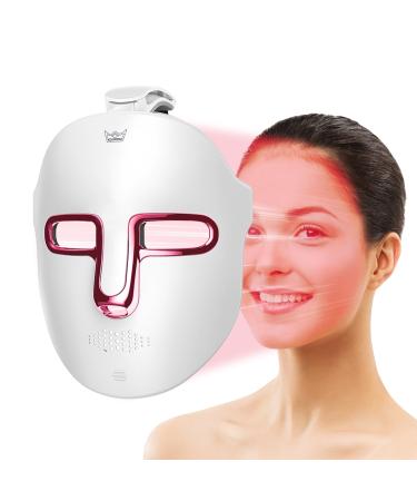 Zupora Red Light Therapy Mask 7 Color Led Face Mask Light Therapy Red Blue Light Therapy for Face Rejuvenation Facial Skin Care Mask for Face