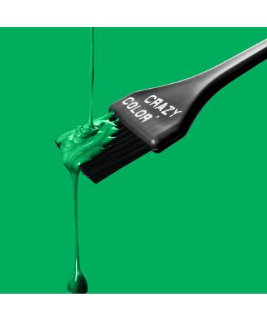 Crazy Color Vibrant Pine Green Semi-Permanent Hair Dye - 200ml | Dark Green Vegan Formula with Conditioning & Nourishing Oils - Buy Online on GoSupps.com