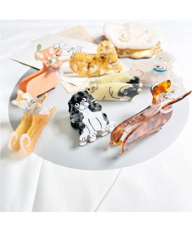 French Bulldog Acetate Hair Clips - Small Claw Clips for Girls and Women - Buy Online on GoSupps.com