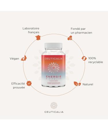 Energy and Vitality Supplement - Boost Energy - Anti Fatigue and Exhaustion - For Adults - Ginseng Guarana Mate Acerola Magnesium Vitamins D and B - 60 Capsules - 30 Days - Buy Online on GoSupps.com