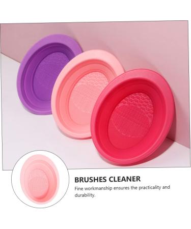 minkissy Makeup Brush Scrub Pad Makeup Cleaning Mat Brush Cleaning Pad Beauty Cleaning Mat Folding Tool Cosmetics Brush Scrubber Beauty Cleaning Tool Silicone Makeup Applicator Brush Holder - Buy Online on GoSupps.com