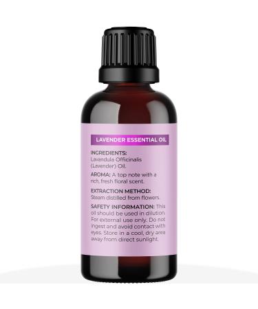 Premium Lavender Essential Oil for Hair, Skin, and Nails - Aromatherapy for Diffusers, Humidifiers, and Linens - Natural Bath Oil for Home Spa Self Care - Buy Online on GoSupps.com