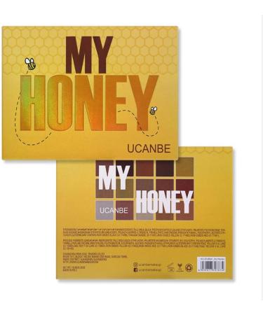 UCANBE 15 Colors Eyeshadow Palette Matte Shimmer Glitter Neon Makeup Palette Highly Pigment Metallic Nude Blendable Eye Shadow Powder Sweet Party (My Honey) - Buy Online on GoSupps.com