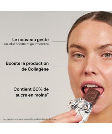 DAY+ | Vegan Collagen Booster Bar | Anti-Aging | Healthy & Delicious | Gluten-Free High in Protein and Fiber | Hazelnut Biscuit Coated in Dark Chocolate | Vitamin C | 12 Bars of 35 gr - Buy Online on GoSupps.com