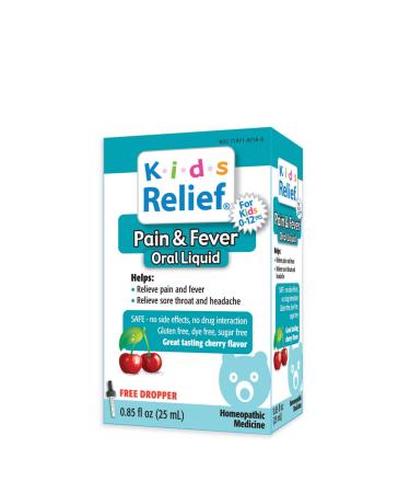 Kids Relief Pain & Fever Homeopathic Oral Liquid 0.85 Fluid Oz