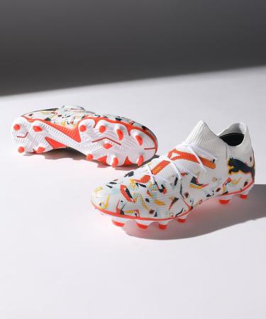 PUMA Men's Future 7 Match Creativity FG/AG Soccer Shoes - White Ocean Tropic Turquoise - Size 43 EU - International Shipping Available - Buy Online on GoSupps.com