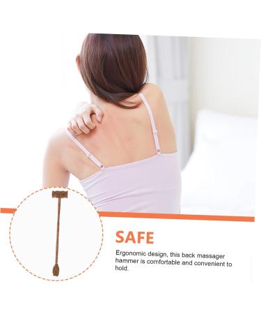Buy Hapinary Portable Manual Back Massage Device - Wooden Knocking Hammers & Hook Shoulder Massager - Ideal for Pain Relief & Relaxation - Buy Online on GoSupps.com