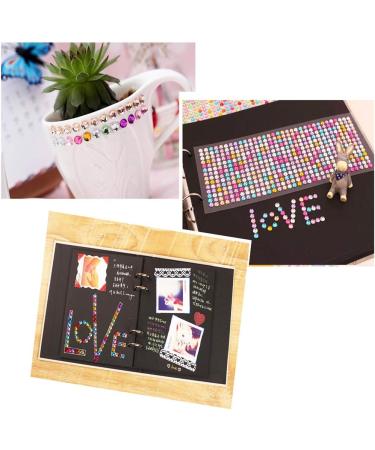 4032 Pieces 6mm Colorful Bling Rhinestone Sticker Sheet - Self Adhesive Gems for Scrapbooking, DIY Crafts & Wedding D cor - Buy Online on GoSupps.com