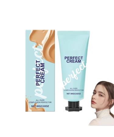 Perfecteur de teint fond de t-eint longue tenue base de niacinamide et d'acide hyaluronique unifie le teint couvre les cicatrices et les tatouages (Naturel)