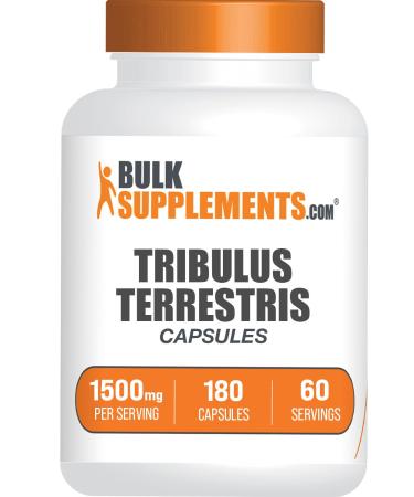 BULKSUPPLEMENTS.COM Tribulus Terrestris Capsules - Tribulus Terrestris Supplements Tribulus Terrestris for Men & Women Tribulus Terrestris Extract - 3 Capsules per Serving (1500mg) 180 Capsules