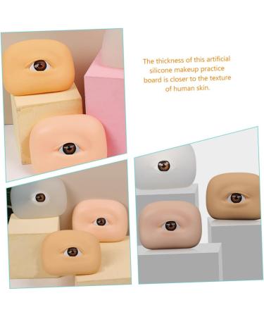 FOMIYES 6 pcs Eyebrow Practice Makeup Training Silicone Eyeshadow Skin Boards 1 count (Pack of 1) As Shownx3pcs - Buy Online on GoSupps.com