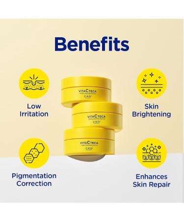 CKD Vitamin C Tone & Treat Skincare Bundle Vita C Teca Brightening Serum + Triple Blemish Under Eye Hydrogel Patches Even Tone Reduce Dark Spots & Puffiness - Buy Online on GoSupps.com