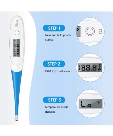 Digital Oral Thermometer for Adults and Kids - 10 Seconds Fast Reading - Buy Online on GoSupps.com