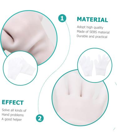 1 Pair Moisturizing Gloves Womens Gloves Black Gloves Fingerless Gloves Mittens for Women Cream Gloves - Exfoliating Hand Masks Hand Care Treatment Dry Skin Care Gloves White Sebs Gogogmee - Buy Online on GoSupps.com
