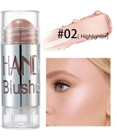 PICKX Chubby Blush Stick Multipurpose Blush Blush Stick For Cheeks Cream Blush Pink Blush Peach Stick Matte Stick Glow Stick Brighten Skin Tone (02#Highlighter) - Buy Online on GoSupps.com