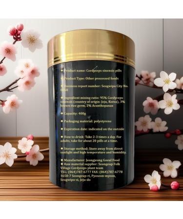 123 UBuy Shop_Korea Premium Cordyceps Militaris Extract 95% Authentic Cordyceps in Easy-to-Swallow Pills 1 000g (400gX2EA 100gX2EA) - Buy Online on GoSupps.com