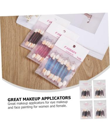 Ipetboom 40pcs Sponge Stick Eyeshadow Eye Shadow Photocard Holder Makeup Cosmetic Double Head Primer Brush - Buy Online on GoSupps.com