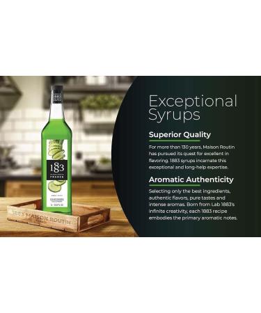 Maison Routin 1883 Cucumber Flavour Syrup 1L Glass Bottle 2 Pack Cucumber 1 l (Pack of 2) - Buy Online on GoSupps.com