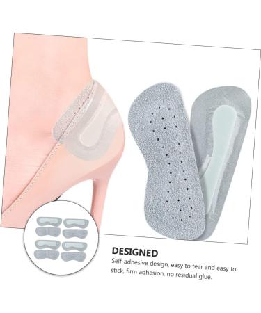 FRCOLOR 4 Pairs Anti-Wear Back Stickers for Shoes | Heel Protectors & Pads | Grey Leather Heelpieces 18X10.5cm - Buy Online on GoSupps.com