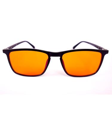Buy Classic Orange Blue Light Filter Glasses | Night Style Computer Glasses for Eye Protection - Buy Online on GoSupps.com