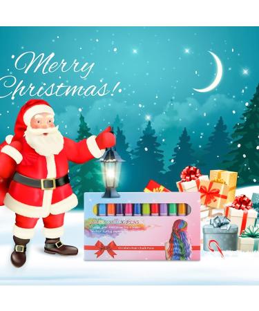 MSDADA Hair Chalk Pens - 12 Color Temporary Hair Dye for Kids - Washable Hair Color for Girls - Perfect Birthday & Christmas Gift for Girls - Blue, Purple, Pink, Red, Green & Yellow - Buy Online on GoSupps.com