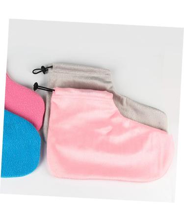 Amosfun 2 Pair Paraffin Wax Warmer Paraffin Wax Booties Paraffin Bath Liners Wax Foot Covers Moisturizing Booties Hot Spa Wax Foot Moisturizing Socks Cotton Foot Strap Foot Bag Heel Work 28x20cm Pink - Buy Online on GoSupps.com