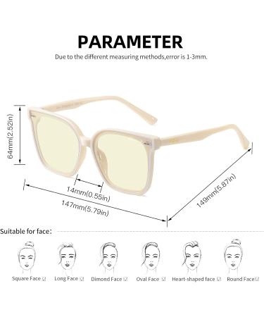 Bevi Stylish Blue Light Blocking Glasses - Reduce Eye Strain Headaches & Glare for Men & Women - Buy Online on GoSupps.com