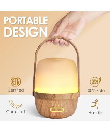 ARVIDSSON Wireless Essential Oil Diffusers Rechargeable Diffusers for Essential Oils Portable Cordless Aromatherapy Diffuser with Battery Operated Travel Diffuser Wood 100ml - Buy Online on GoSupps.com