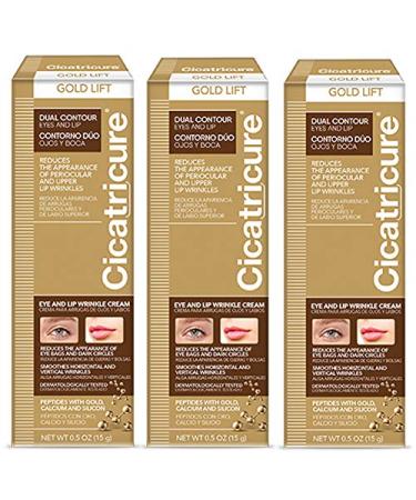 Cicatricure GOLD LIFT DUAL CONTOUR THREE PACK Eye and Lip Wrinkle Cream (Pack of 3)