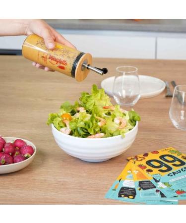 COOKUT - Shaker Sauce - 99 Delicious & Unmissable Homemade Sauces in Less Than 2 Minutes Dressings Mayonnaises Ketchup Mea - Buy Online on GoSupps.com