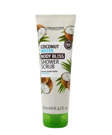 Creightons Body Bliss Coconut Water Shower Scrub (250ml) - Invigorate your senses & uplift your mood with refreshing coconut water made with 90%+ naturally derived ingredients