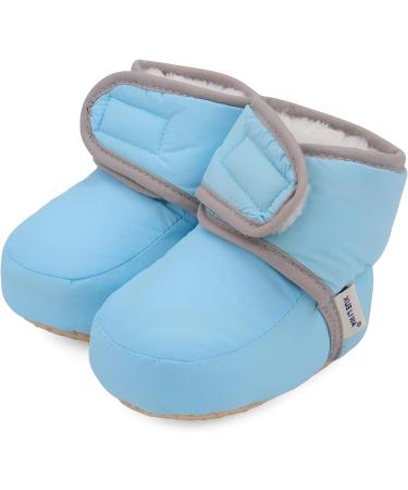 LACOFIA Baby Anti-Slip Winter Slipper Boots - Blue (6-12 Months) - Buy Online on GoSupps.com