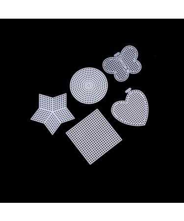 EXCEART 50 Pcs Clear Plastic Mesh Canvas for Needlepoint Embroidery - Cross Stitch Art Craft Shapes Included - Buy Online on GoSupps.com