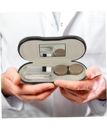 Iwowhero Dual-Purpose Leather Glasses Case & Schnapps Container - Portable Fashion Storage Box | 15.8x7.4cm | Ideal for Travel - Buy Online on GoSupps.com