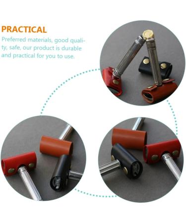 Shop CAXUSD Care Accessories: 2-St Razor Shears & Pocket Shaver - Leather Bag Included - Ideal for Men - Buy Online on GoSupps.com