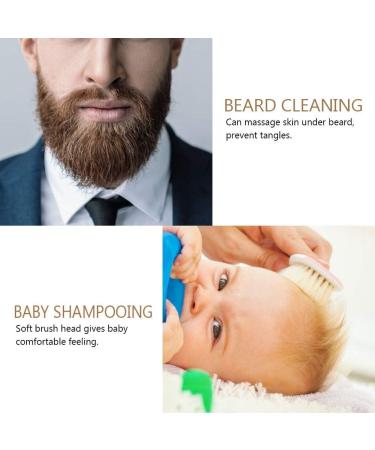 Natural Goat Hair Brush - Soft Bristle Retro Oil Head Hairdressing Brush for Women Men & Children - Perfect Baby Brush with Handle - Buy Online on GoSupps.com