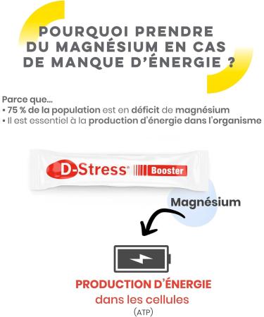D-STRESS BOOSTER 20 sachets | Magnesium of 3rd Generation + Taurine + Arginine + B Vitamins | Boost Physical and Mental Energy | SYNERGIA LABORATORY - Buy Online on GoSupps.com