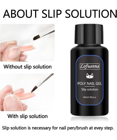 Lofuanna Poly Nail Gel Kit - Nude, Pink, Purple Glitter & Clear Glitter Poly Extension Gel - All In One Starter Kit - Buy Online on GoSupps.com