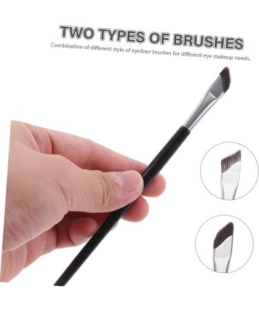 Healeved 3pcs Set Liner Brush Eyeliner Tool Applicator Eye Brush Angled Concealer Brush Eyeshadow Brush Brow Brush Angled Makeup Brush Eyeliner Applicator Tool Eyebrow Concealer - Buy Online on GoSupps.com
