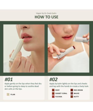Nearby Recharging Vegan Lip Balm - Intensive Moisturizing Treatment for Dry Lips & Cheeks | Natural Mauve Colors - Buy Online on GoSupps.com