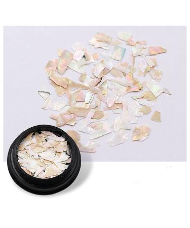 Glitter Sea Shell 3D Sticker Nail Sequins Manicure Decor Shell Nail Pieces Mermaid Sequins Irregular Paillette Abalone Slices(03)