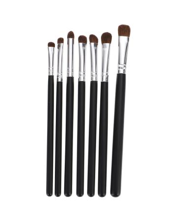 Baluue 21 Pcs Eye Makeup Brushes Daily Use Makeup Brush Clear Milk Carton Bridal Headband Hen Black Wood