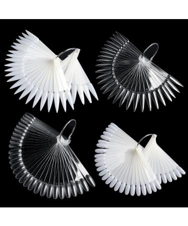 EIHI 200 pieces nail art tips ring stick nail tips nail tips nail display display transparent nail art tips nail salon exercises