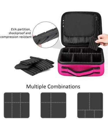 Forrica Cosmetic Bag for Women | Portable Makeup Organizer & Travel Case | Red Makeup Suitcase - Buy Online on GoSupps.com